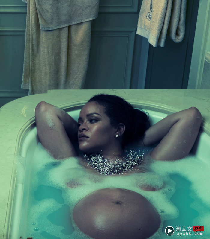 Style｜“最辣孕妇”Rihanna终极孕照，全身透视蕾丝尺度超逼人！ 更多热点 图5张